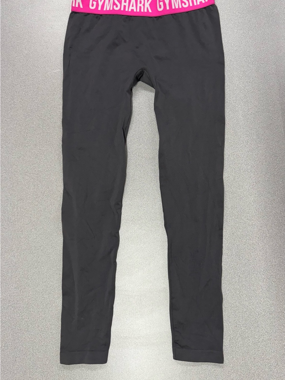 Gymshark Grey Tight with Pink Logo Waistband